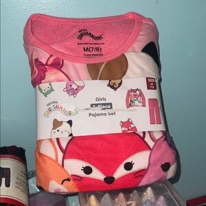 Squishmallows Pink and Orange Pajama Set